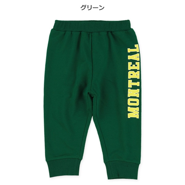 ミニ裏毛サイドロゴロングパンツ