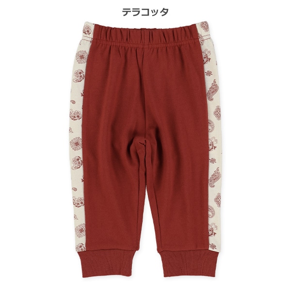 裏毛サイドペイズリーパンツ