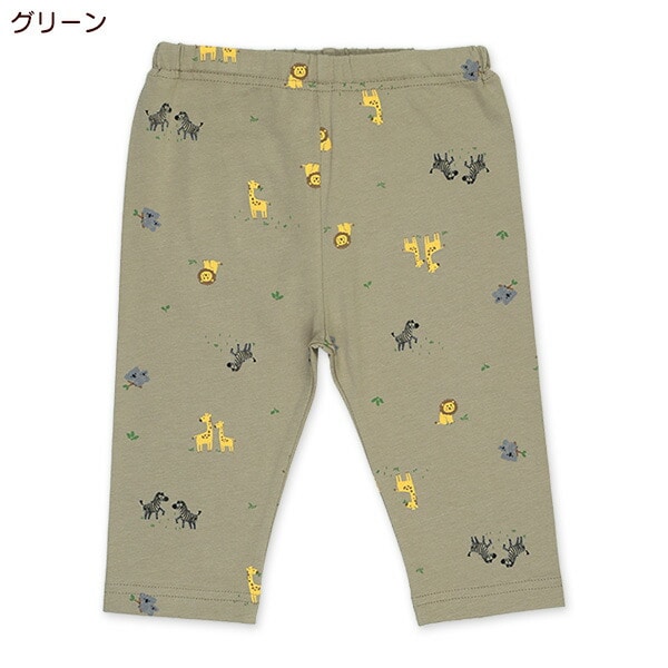 週間売れ筋 西松屋 スパッツ 7分丈 ズボン 80cm レギンスパンツ キッズパンツ 90cm アニマル柄 西松屋 匿名配送