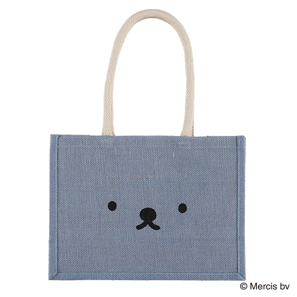 カラージュートバッグ フェイス A4（ボリス）