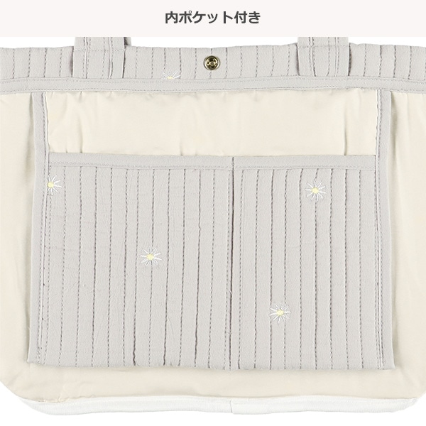 イブルトートバッグ（花刺繍）