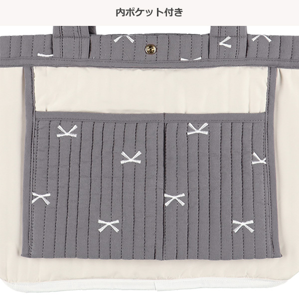 イブルトートバッグ（リボン刺繍）
