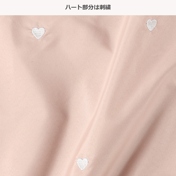 ハート刺繍フリルトートエコバッグ