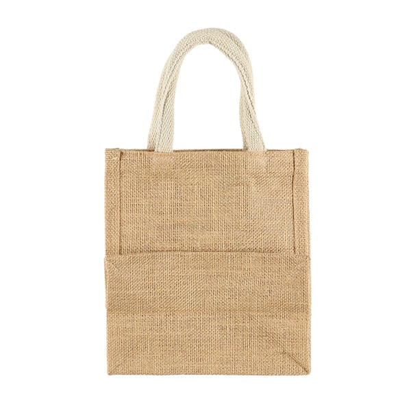 ポケット付きジュートバッグ A5（ボリス）