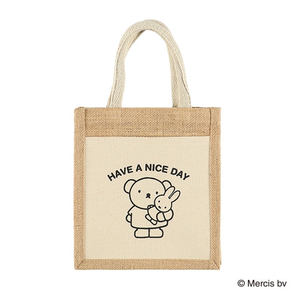 ポケット付きジュートバッグ A5（ボリス）