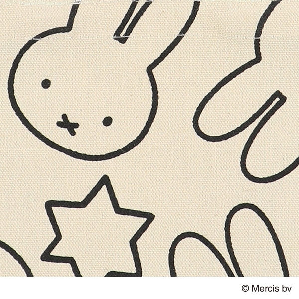 サイドカラージュートバッグ 星 A5（ミッフィー）