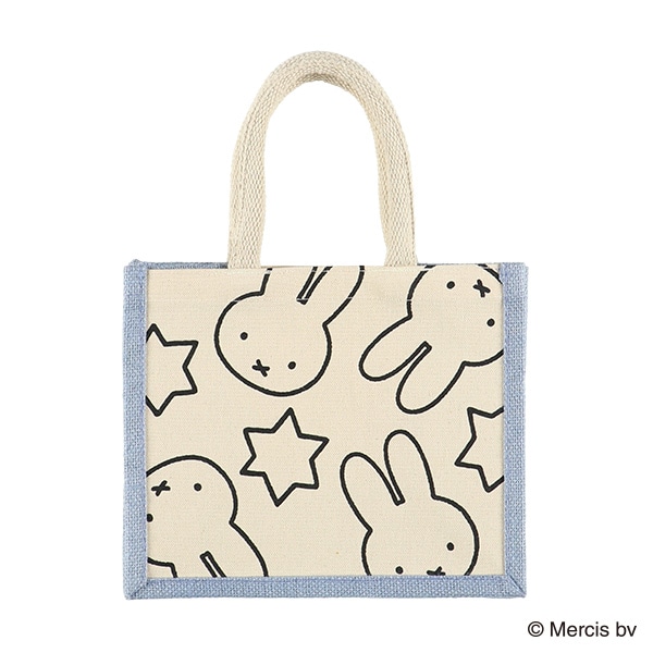 サイドカラージュートバッグ 星 A5（ミッフィー）