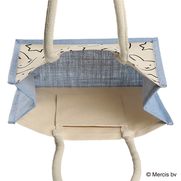 サイドカラージュートバッグ 星 A4（ミッフィー）