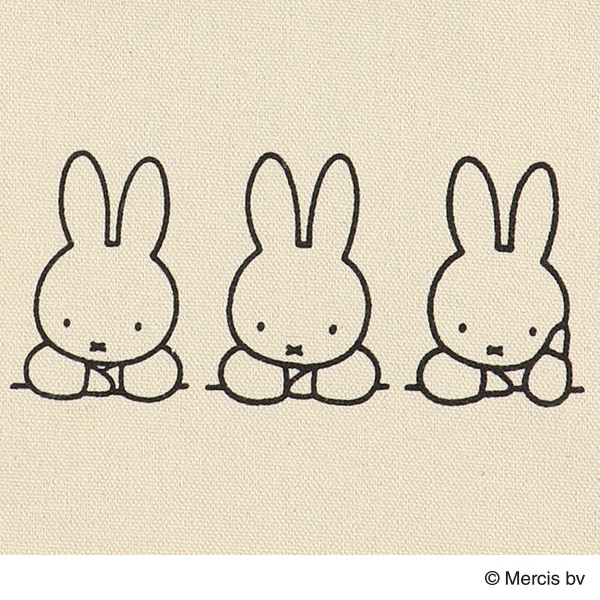 サイドカラージュートバッグ A5（ミッフィー）