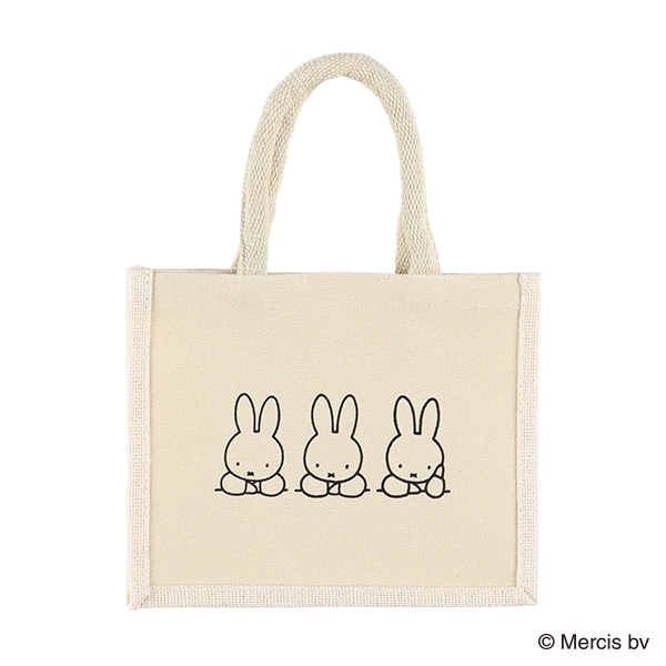 サイドカラージュートバッグ A5（ミッフィー）