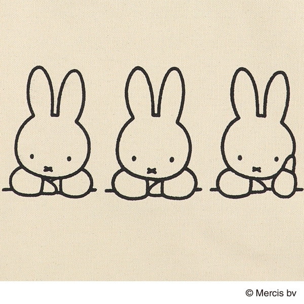 サイドカラージュートバッグ A4（ミッフィー）