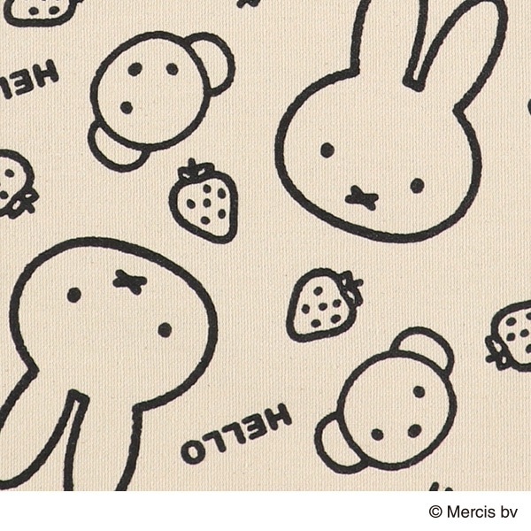 コットンバッグ いちご A4（ミッフィー）