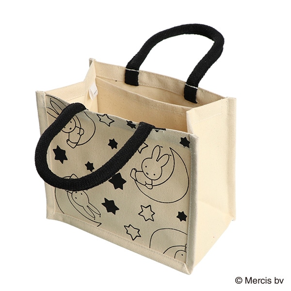 コットンバッグ 星・月 A5（ミッフィー）