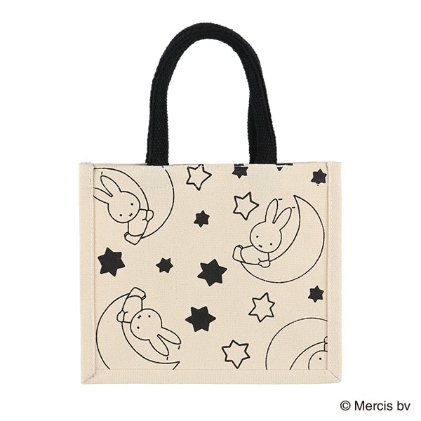 コットンバッグ 星・月 A5（ミッフィー）