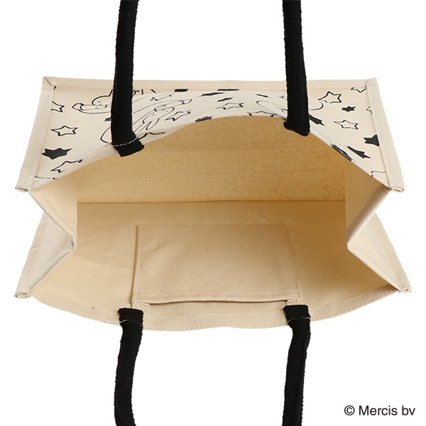 コットンバッグ 星・月 A4（ミッフィー）