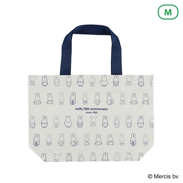 ミッフィー70周年限定デザイン トートバッグ 総柄 M（ミッフィー）