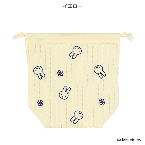 イブル巾着ポーチ 花柄 S（ミッフィー）