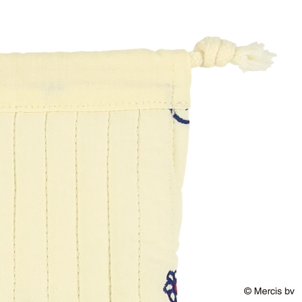 イブル巾着ポーチ 花柄 S（ミッフィー）