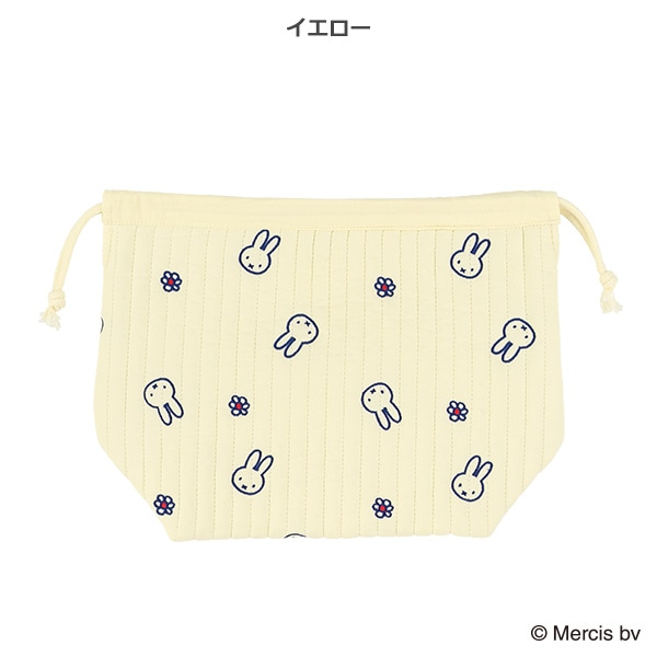 イブル巾着ポーチ 花柄 M（ミッフィー）
