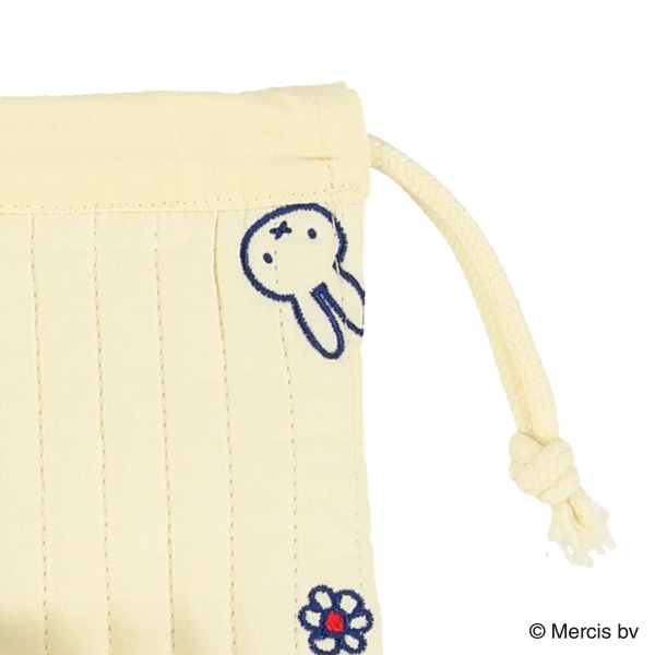 イブル巾着ポーチ 花柄 M（ミッフィー）