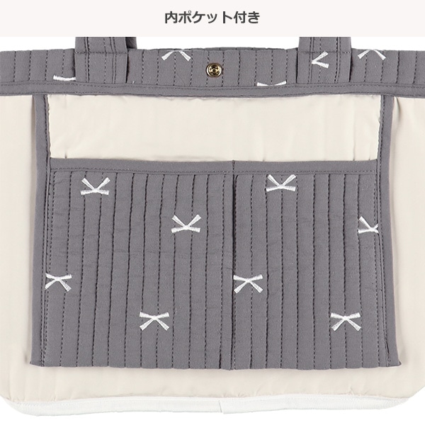 イブルトートバッグ（リボン刺繍）