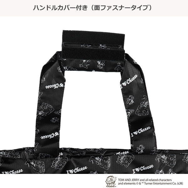 折りたたみトラベルバッグ ブラック（トムとジェリー）