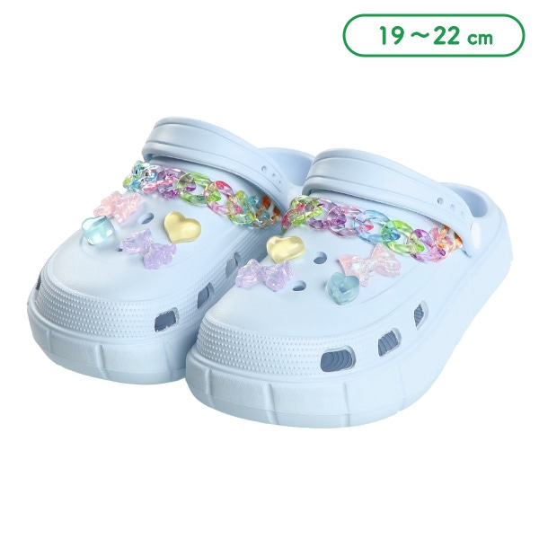 EVAサンダル（カラフルハートリボンチェーン）