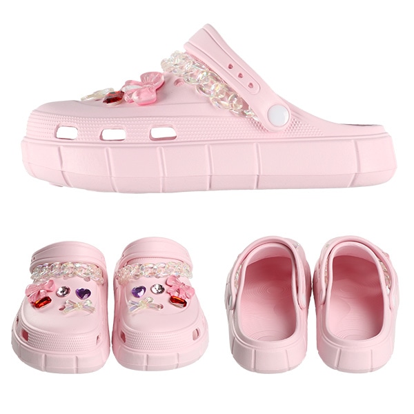 EVAサンダル（スイートリボンハートチェーン）