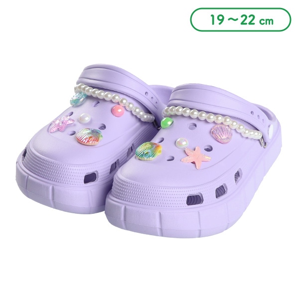 EVAサンダル（カラフルシェルパールチェーン）