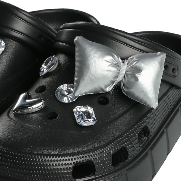 EVAサンダル（モノトーンビジューリボン）