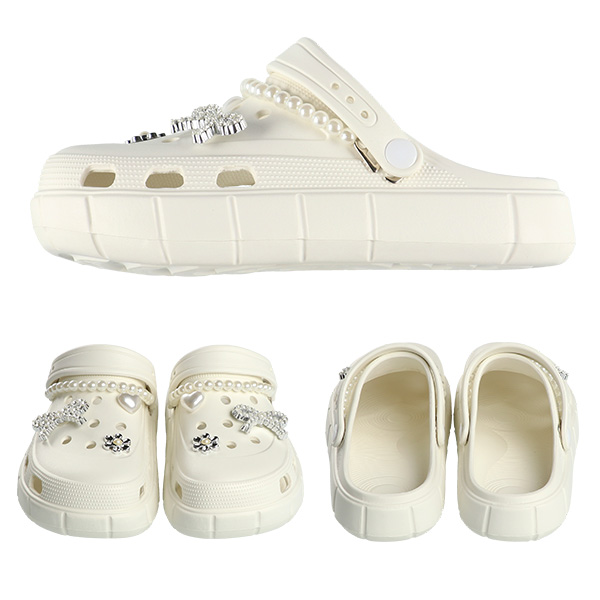 EVAサンダル（ビジューパールチェーン）