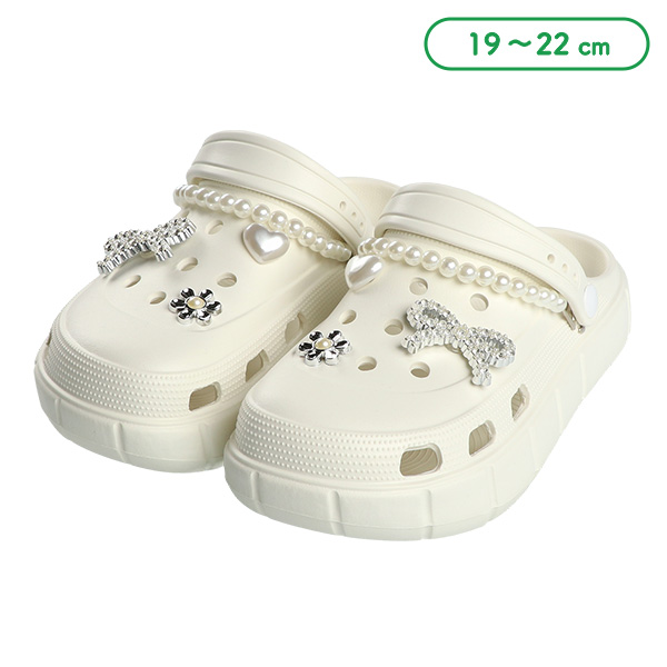 EVAサンダル（ビジューパールチェーン）