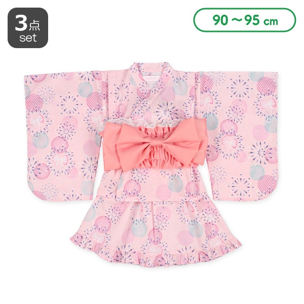 2Way浴衣サンドレス 3点セット（花火）