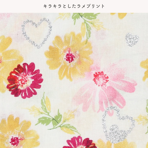 2Way浴衣サンドレス 3点セット（花柄）