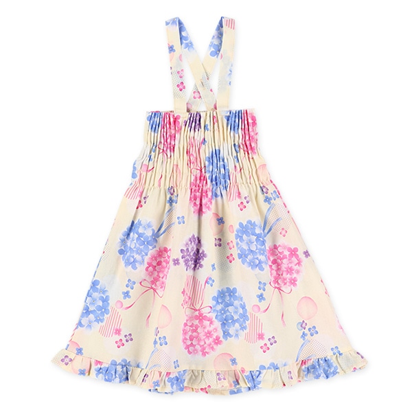 2Way浴衣 サンドレスタイプ 3点セット（紫陽花）