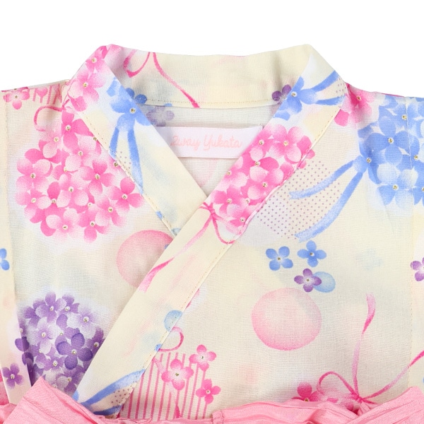 2Way浴衣 サンドレスタイプ 3点セット（紫陽花）