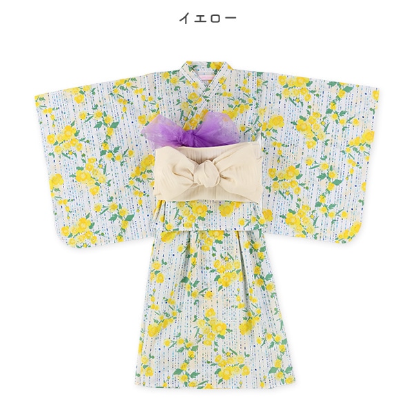 2Way浴衣サンドレス 3点セット（ミモザ）