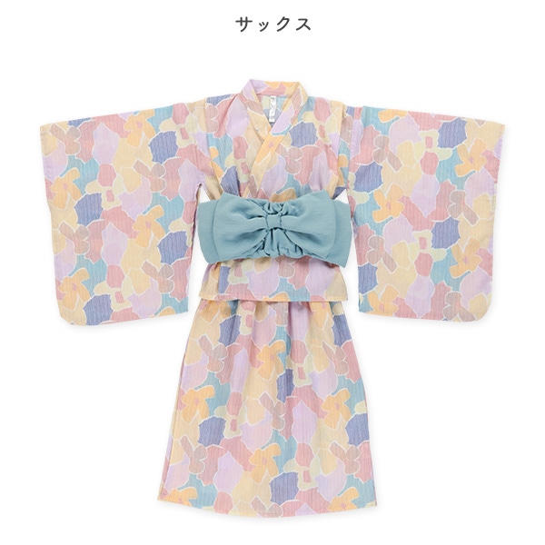2Way浴衣サンドレス 3点セット（幾何学柄）