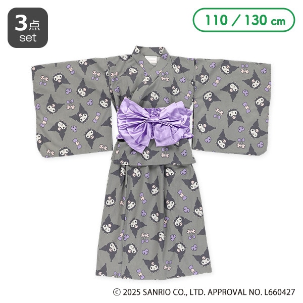 2Way浴衣サンドレス 3点セット（クロミ）