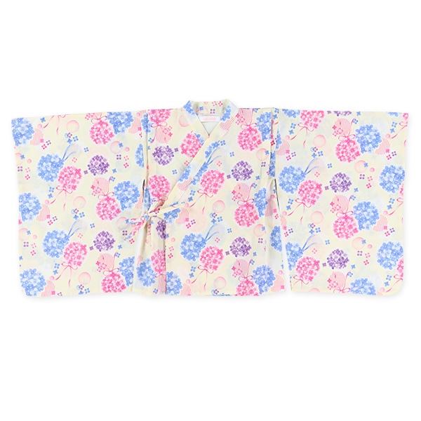 2Way浴衣 サンドレスタイプ 3点セット（紫陽花）