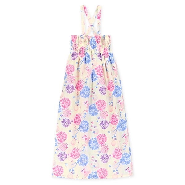 2Way浴衣 サンドレスタイプ 3点セット（紫陽花）