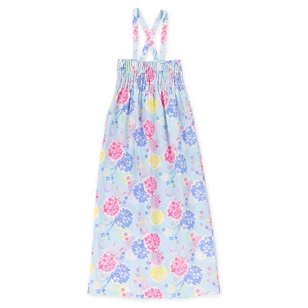 2Way浴衣 サンドレスタイプ 3点セット（紫陽花）