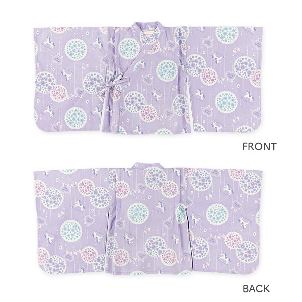 2Way浴衣 サンドレスタイプ 3点セット（ユニコーン）