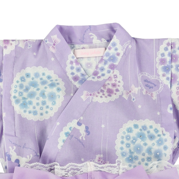 2Way浴衣 サンドレスタイプ 3点セット（ユニコーン）