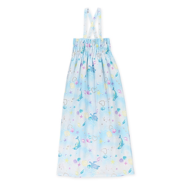 2Way浴衣 サンドレスタイプ 3点セット（イルカ・貝）