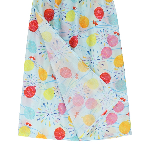 軽量&爽やか 2Way浴衣 サンドレスタイプ 4点セット（ヨーヨー）