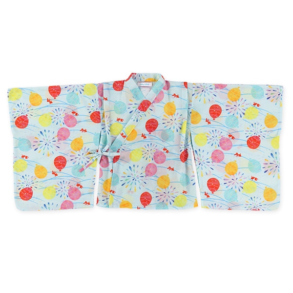 軽量&爽やか 2Way浴衣 サンドレスタイプ 4点セット（ヨーヨー）