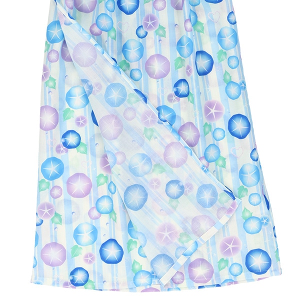 軽量&爽やか 2Way浴衣 サンドレスタイプ 4点セット（朝顔）