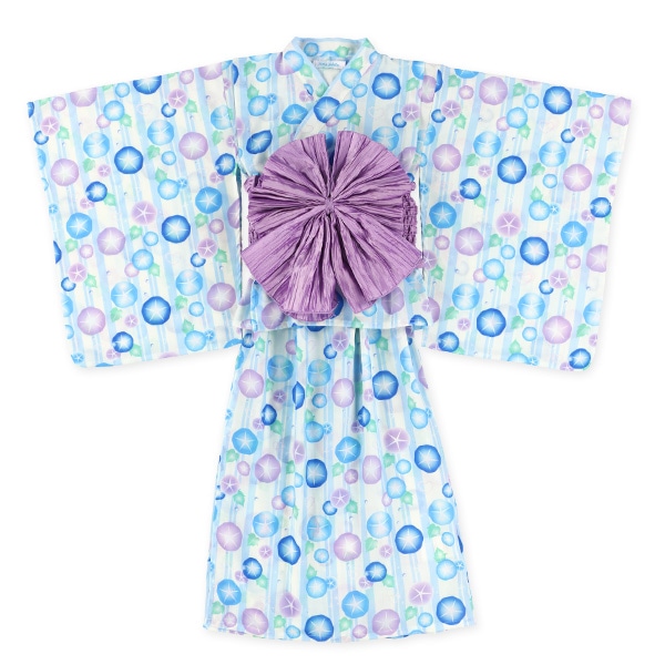 軽量&爽やか 2Way浴衣 サンドレスタイプ 4点セット（朝顔）