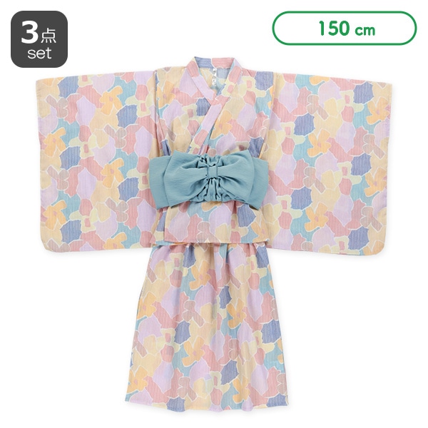2Way浴衣サンドレス 3点セット（幾何学柄）